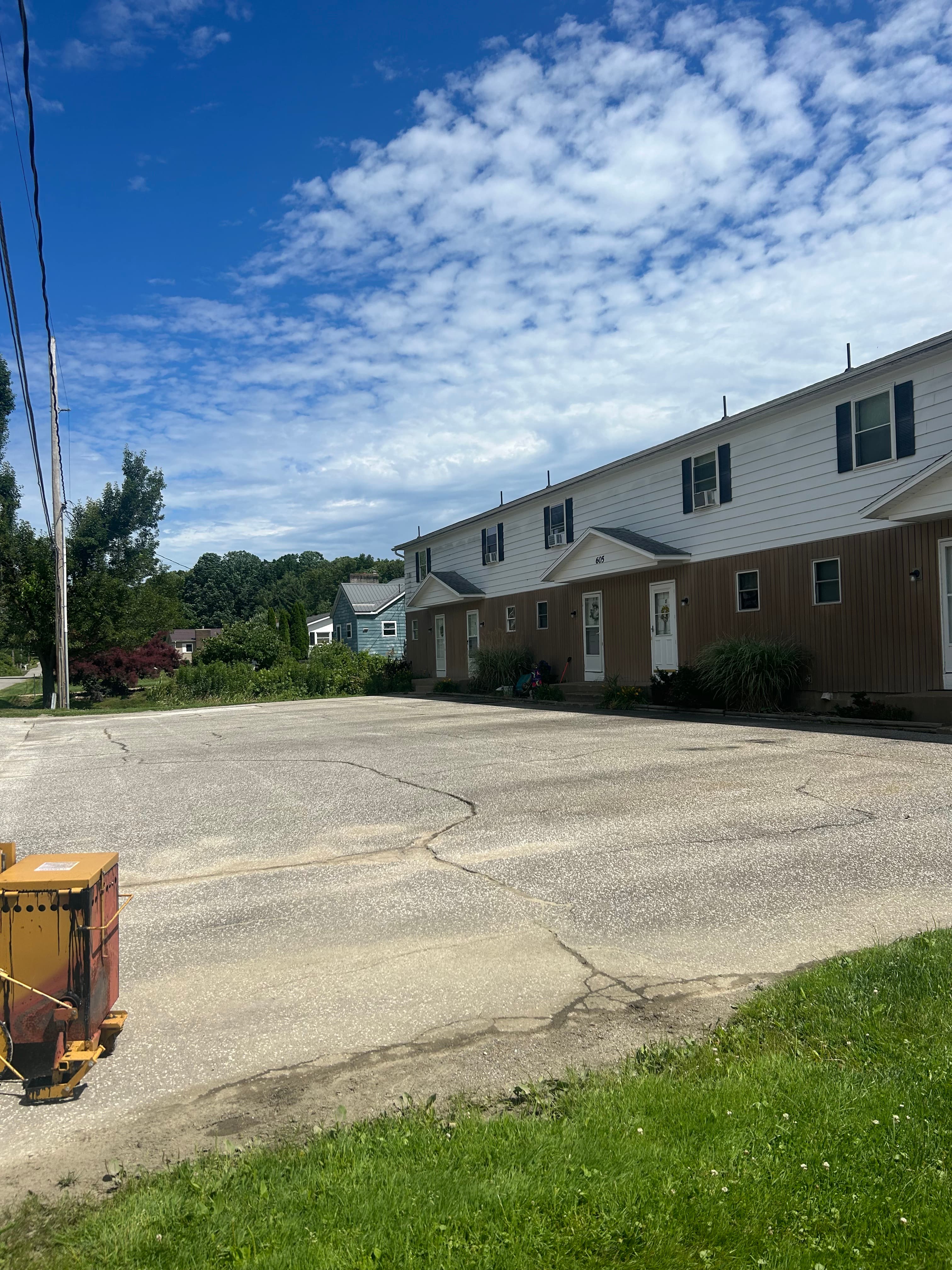 Before sealcoating: Townhouse Complex