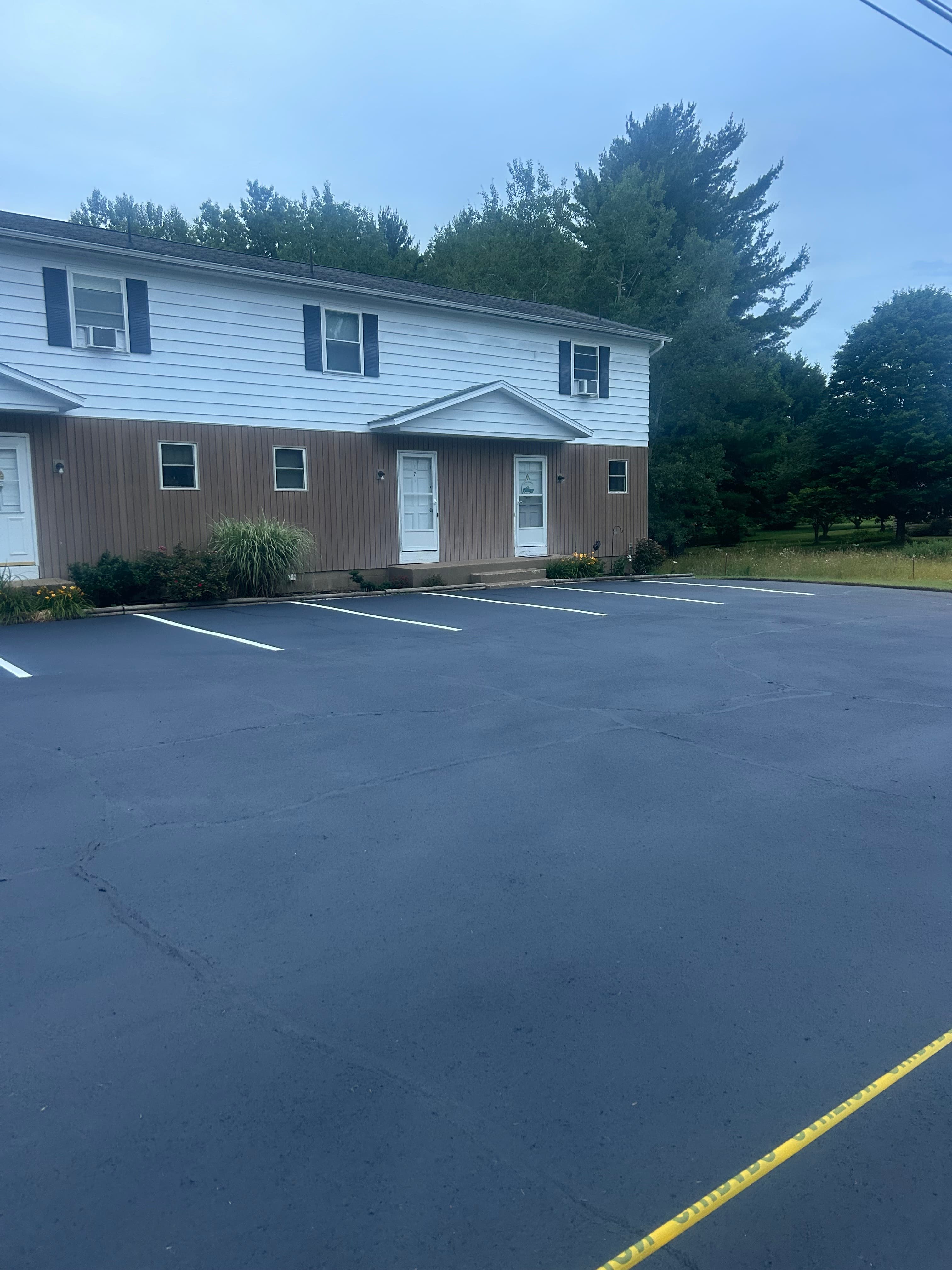 After sealcoating: Townhouse Complex